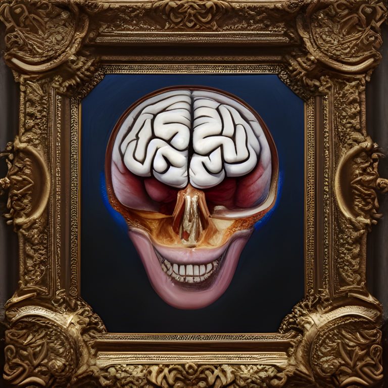 brain damage oil painting, award winning, in a symbolic and meaningful style, insanely detailed and intricate, hypermaximalist, elegant, ornate, hyper realistic, super detailed