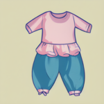 παιδικά ρούχα baby clothes illustration, trending on artstation