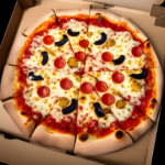 πίτσα pizza in a symbolic and meaningful style, insanely detailed and intricate, hypermaximalist, elegant, ornate, hyper realistic, super detailed
