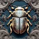 σκαραβαίος ονειροκρίτης beetle artistic drawing, trending on artstation, in a symbolic and meaningful style, insanely detailed and intricate, hypermaximalist, elegant, ornate, hyper realistic, super detailed