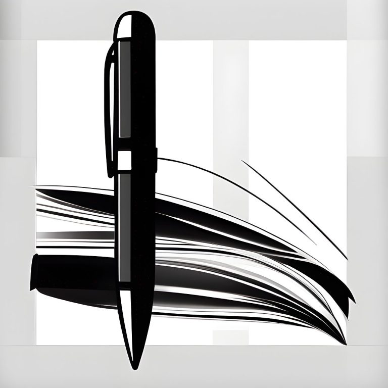 στυλό ονειροκρίτης pen black and white
