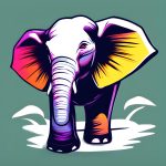 ελέφαντας ονειροκρίτης elephant artistic drawing, trending on artstation, technicolor